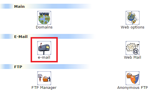 IXWebhostingメールアドレス作成Mail Manager画面を開く